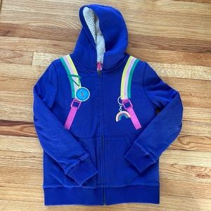 Mini Boden Sherpa lining hoody size 11-12